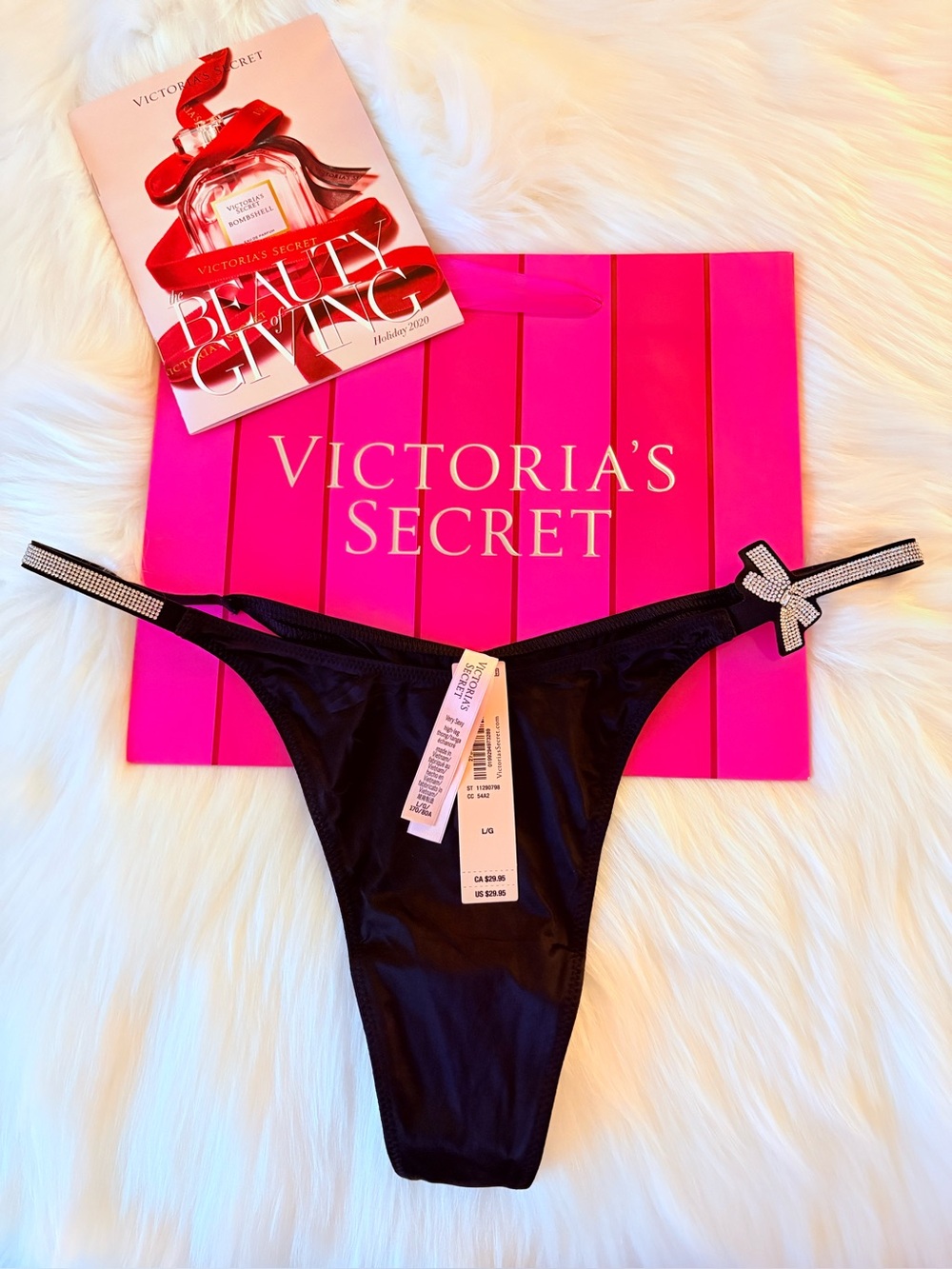 ❤️❤️Victoria’s Secret shine strap panty (L)❤️❤️